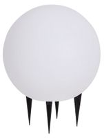 Gardenglobe 20CM witte bol verlichting fitting E27 en 3 meter snoer met stekker