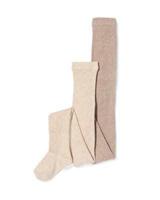 HEMA Kindermaillots rib - 2 stuks lichtbruin (lichtbruin)