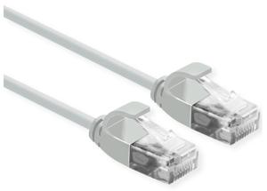 ROLINE UTP Data Center Patchkabel Cat.6A (Class EA), LSOH, extra dun, grijs, 0,15 m