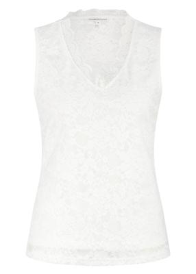 Tramontana Lace V-neck Singlet Q08-19-401 Tops En Singlets 001100-offwhite