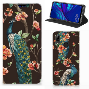 Huawei P Smart (2019) Hoesje maken Pauw met Bloemen