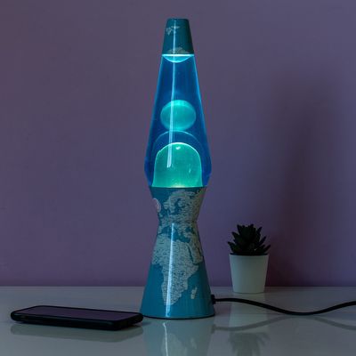 Wereldkaart bullet lavalamp