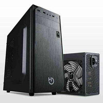 ATX Semi-toren doos Hiditec ATX KLYP PSU PSU500 Zwart