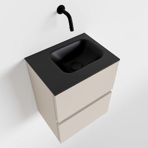 Toiletmeubel Mondiaz Ada | 40 cm | Meubelkleur Linen | Lex wastafel Urban Links | Zonder kraangat