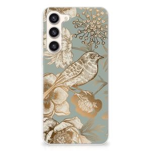 TPU Case voor Samsung Galaxy S23 Plus Vintage Bird Flowers