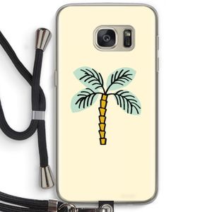 Palmboom: Samsung Galaxy S7 Transparant Hoesje met koord