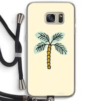 Palmboom: Samsung Galaxy S7 Transparant Hoesje met koord