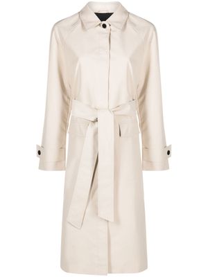Calvin Klein manteau boutonné à taille ceinturée - Tons neutres