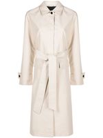 Calvin Klein manteau boutonné à taille ceinturée - Tons neutres