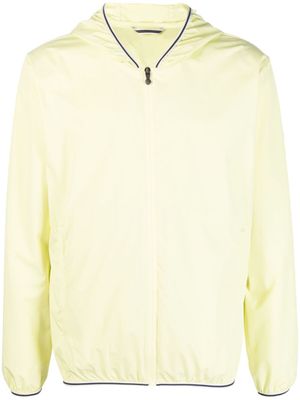 Pyrenex veste rayée à capuche - Jaune