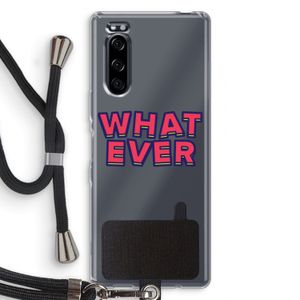 Whatever: Sony Xperia 5 Transparant Hoesje met koord