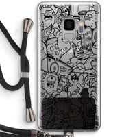 Vexx Black City : Samsung Galaxy S9 Transparant Hoesje met koord