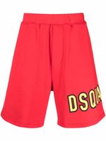 DSQUARED2 short à logo imprimé - Rouge