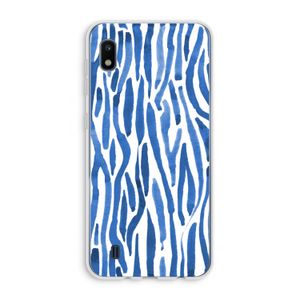 Blauwe nerven: Samsung Galaxy A10 Transparant Hoesje
