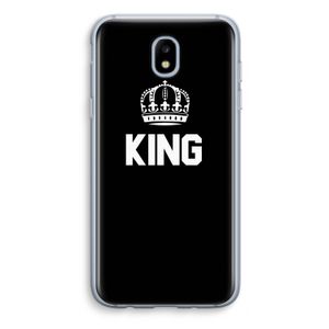 King zwart: Samsung Galaxy J5 (2017) Transparant Hoesje