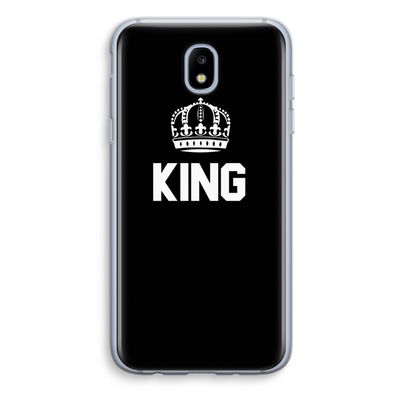 King zwart: Samsung Galaxy J5 (2017) Transparant Hoesje