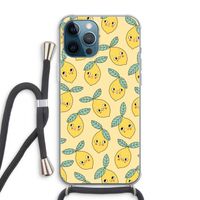 Citroenen: iPhone 12 Pro Max Transparant Hoesje met koord
