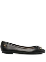 Lauren Ralph Lauren ballerines Jayna en cuir - Noir