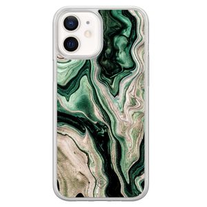 iPhone 12 mini hybride hoesje - Green waves