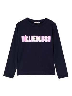 Billieblush t-shirt en coton à logo imprimé - Bleu