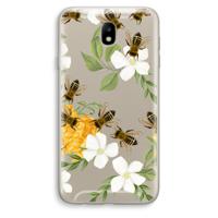 No flowers without bees: Samsung Galaxy J7 (2017) Transparant Hoesje