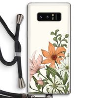 Floral bouquet: Samsung Galaxy Note 8 Transparant Hoesje met koord