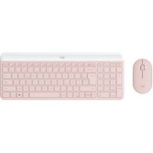 Logitech MK470 Slim Combo toetsenbord Inclusief muis RF Draadloos AZERTY Frans Roze