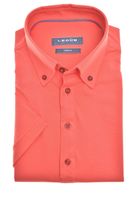 Ledȗb Slim Fit Polo shirt Korte mouw rood - thumbnail