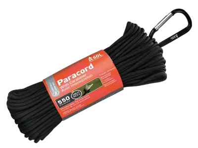 Sol 550 Paracord 30,5 m Karabijnhaak