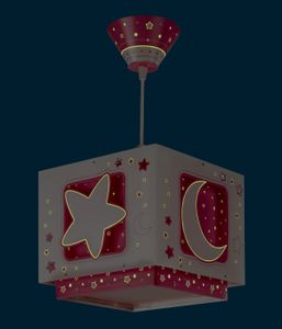 Dalber Kinderkamer hanglamp Moonlight roze 63232S