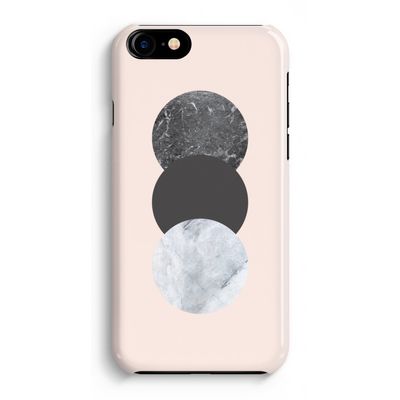 Marmeren cirkels: iPhone 8 Volledig Geprint Hoesje