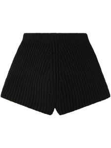 Alanui short Wish Nature en coton - Noir