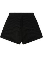 Alanui short Wish Nature en coton - Noir