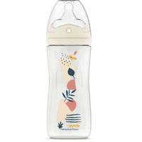 Antikoliek babyfles - DODIE - 330 ml - Biomimicry speen met meerdere perforaties - 6+ maanden - Flow 3 - Roze