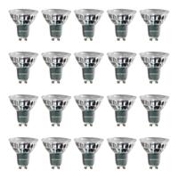 Set van 20 GU10 LED spots 4 Watt Dimbaar 2700K warm wit (vervangt 50W)