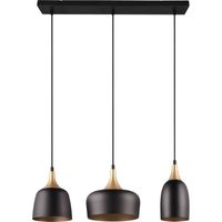 Hanglamp Chiraz mat zwart Excl. 3x E27 4,9W - thumbnail