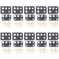 10 PCS Camera Lens Cover for Samsung Galaxy M31 SM-M315(Black)