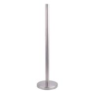 Toiletrolhouder - 55 cm - RVS zilver - wc-rol houder - houder voor toiletrollen/toiletpapier