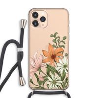 Floral bouquet: iPhone 11 Pro Max Transparant Hoesje met koord