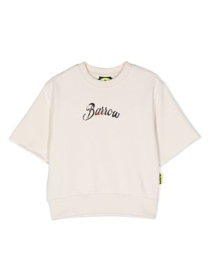 Barrow kids t-shirt à logo imprimé - Tons neutres
