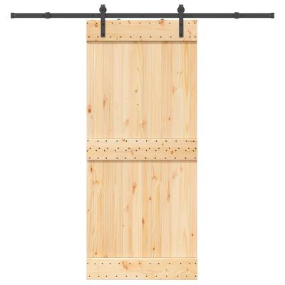 Schuifdeur met beslag 90x210 cm massief grenenhout