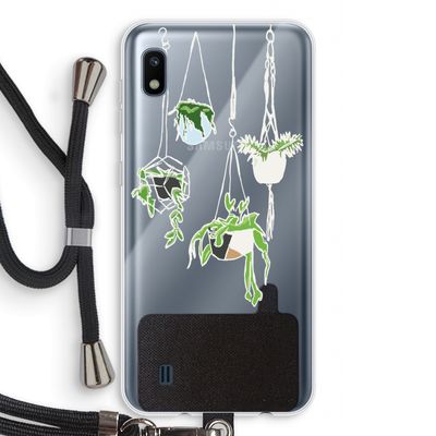 Hang In There: Samsung Galaxy A10 Transparant Hoesje met koord