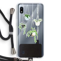 Hang In There: Samsung Galaxy A10 Transparant Hoesje met koord