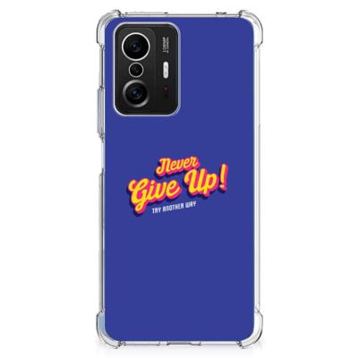 Xiaomi 11T | 11T Pro Telefoonhoesje met tekst Never Give Up Xiaomi 11T | 11T Pro Telefoonhoesje met tekst Never Give Up