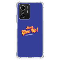 Xiaomi 11T | 11T Pro Telefoonhoesje met tekst Never Give Up