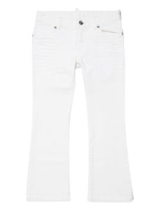 DSQUARED2 KIDS jean à logo appliqué - Blanc