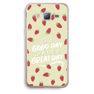 Don't forget to have a great day: Samsung Galaxy J3 (2016) Transparant Hoesje