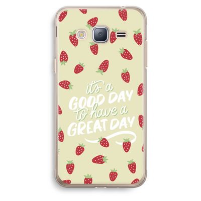 Don't forget to have a great day: Samsung Galaxy J3 (2016) Transparant Hoesje