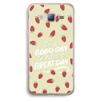 Don't forget to have a great day: Samsung Galaxy J3 (2016) Transparant Hoesje