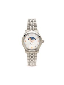 Ferragamo montre Duo Moonphase 28 mm - Argent